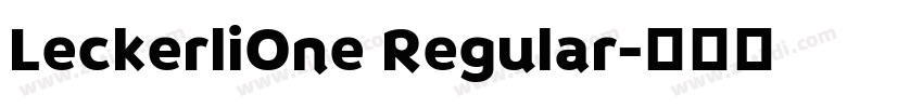 LeckerliOne Regular字体转换